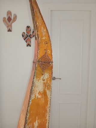 Lámpara de pie decorativa naranja
