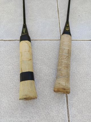 2 Raquetas de Bádminton Winn y plumas