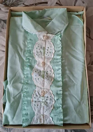 Camicia da notte vintage verde TG 4