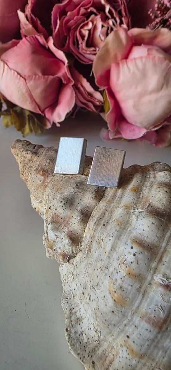 Pendientes Joidart Cuadrados Plata