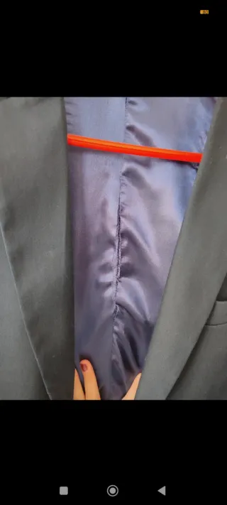 Americana traje caballero azul