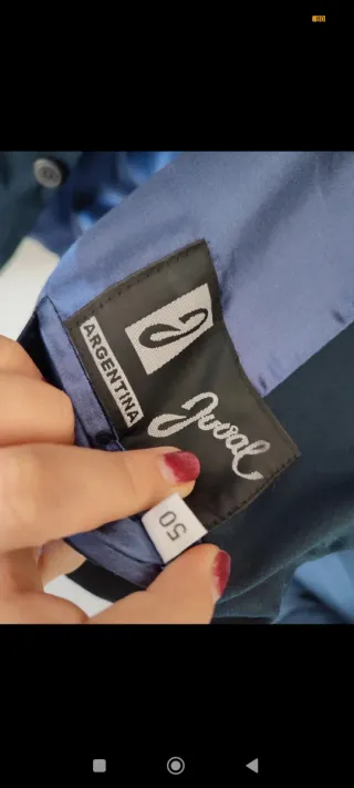 Americana traje caballero azul
