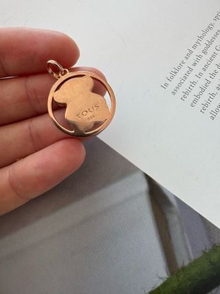 Colgante Tous Camille Plata Vermeil Azul