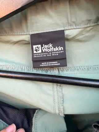 Pantaloni trekking Jack Wolfskin donna Verdi