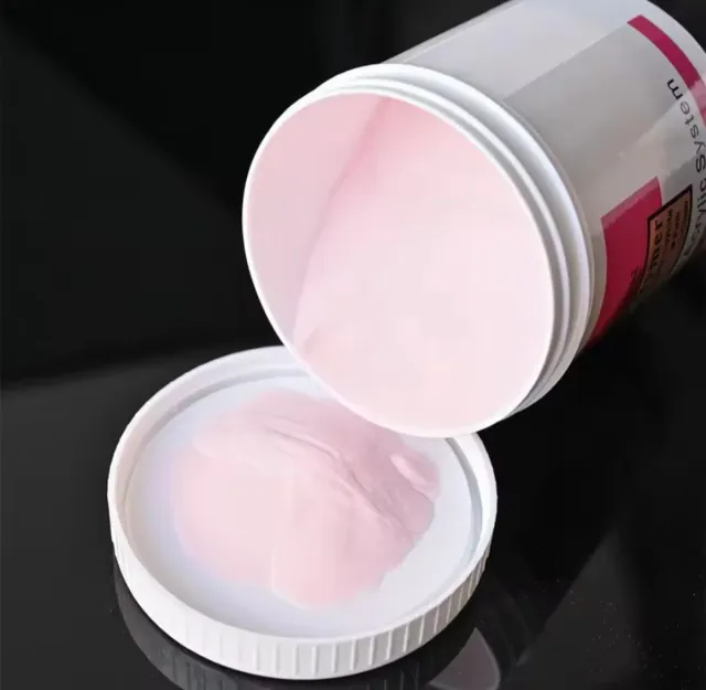 Acrílico Transparente, Rosa y Blanco Full Beauty