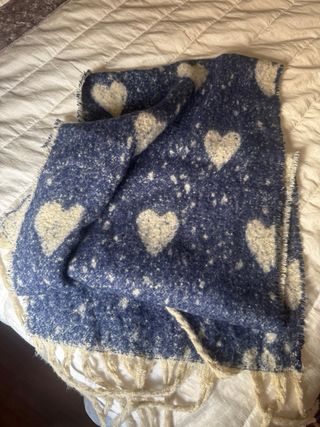 Bufanda a cuadros rosa y gris