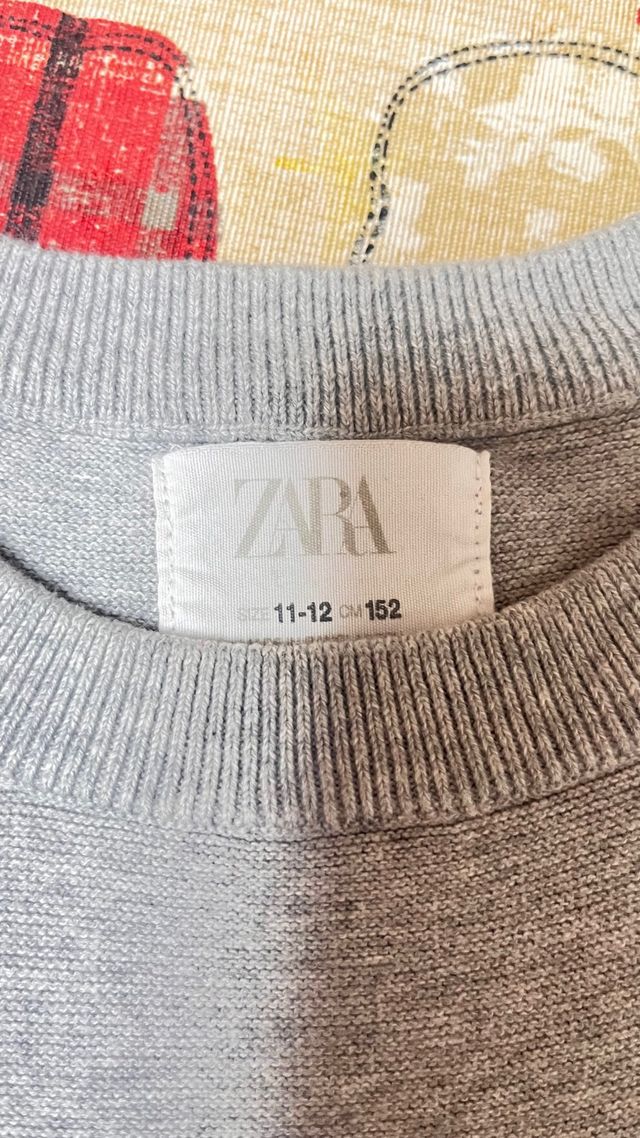 Jersey fino gris Zara niño talla 11-12
