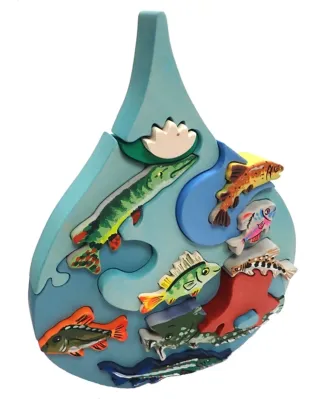 Puzzle 3D Gota del Danubio Madera NUEVO 