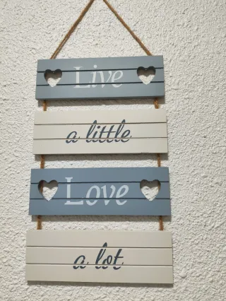 Cuadro decorativo Live, Love