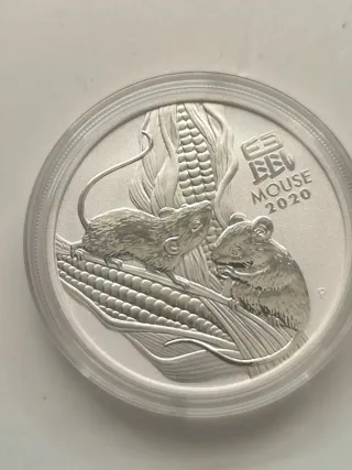 Onza de Plata 2020 Ratón lunar 3