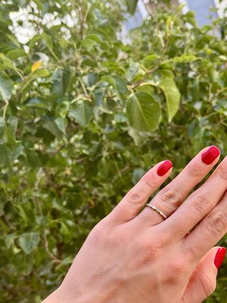 Anillo Plata 925 Esmeralda Natural Colombiana