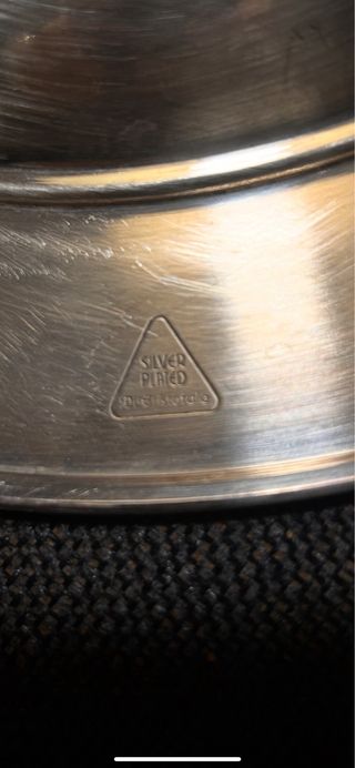 Vassoio in silver plated