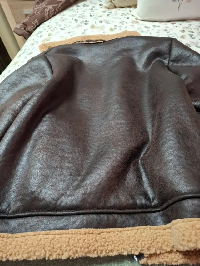 Chaqueta marrón forrada talla L