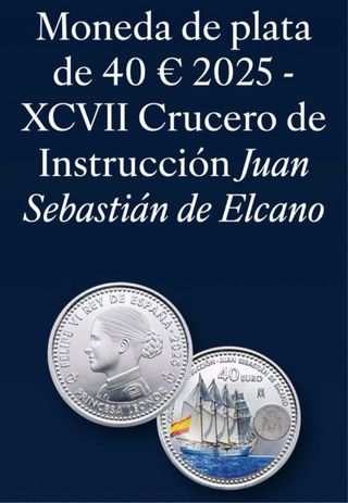 Moneda 40€ Plata Princesa Leonor 2025