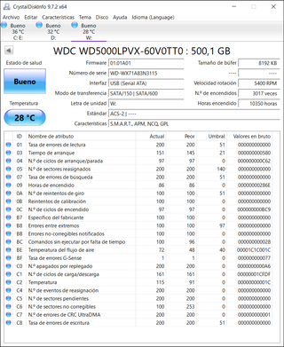 WD Blue 500GB 2.5” SATA III HDD portátil