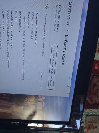 PC ASUS i5 16GB RAM 1TB HDD Negro