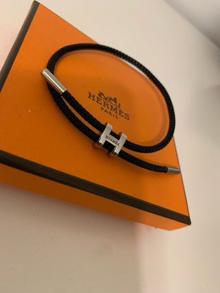 Pulsera Hermès H negra