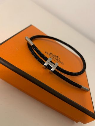 Pulsera Hermès H negra
