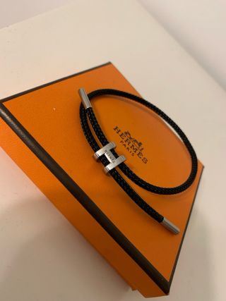 Pulsera Hermès H negra