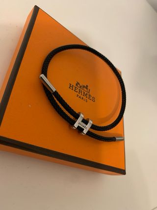 Pulsera Hermès H negra