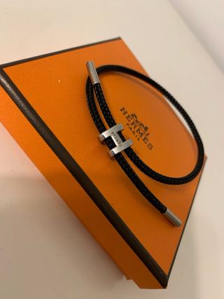 Pulsera Hermès H negra