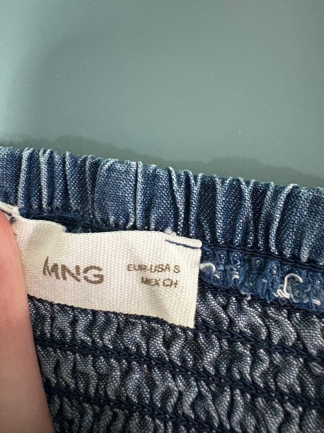 Top sin mangas Azul de Mango