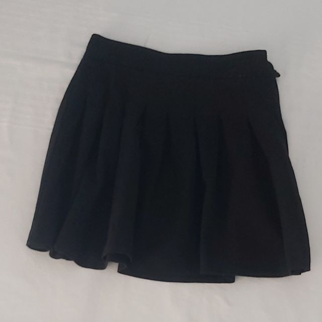 Falda Plisada Negra Bershka Talla XS