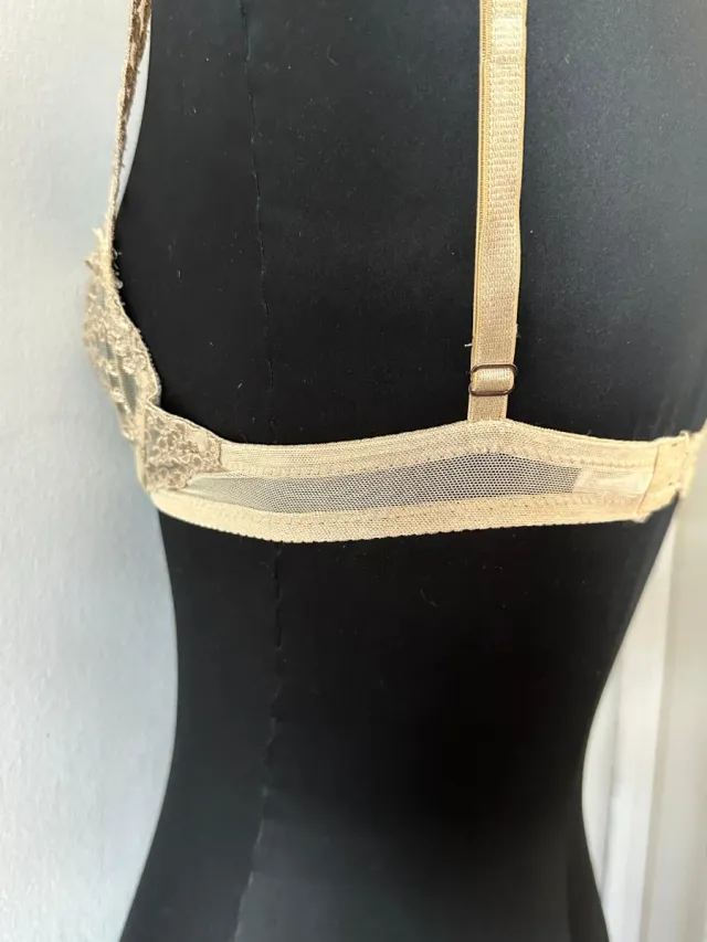 Sujetador encaje DKNY beige/dorado