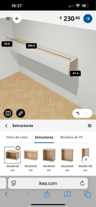 Mueble Besta Ikea Blanco