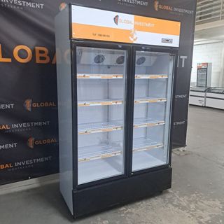 nevera expositora de bebidas 2 puertas