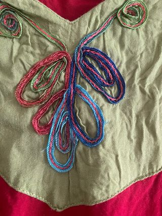 Túnica India Viscosa Roja Talla Única