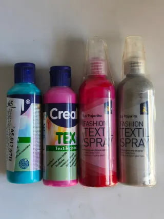 Pinturas textiles Creall y La Pajarita