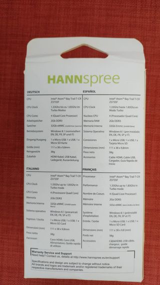 Mini PC HANNspree Micro PC USB