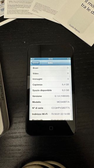 iPod touch Apple nero