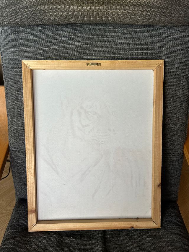 Cuadro de tela de tigre