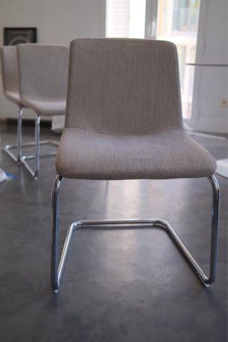 4 Sillas IKEA Tela Beige y Metal
