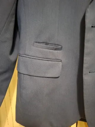 Traje de chaqueta azul hombre