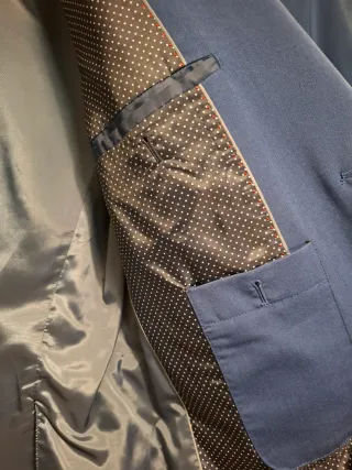 Traje de chaqueta azul hombre