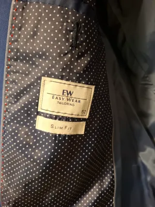 Traje de chaqueta azul hombre