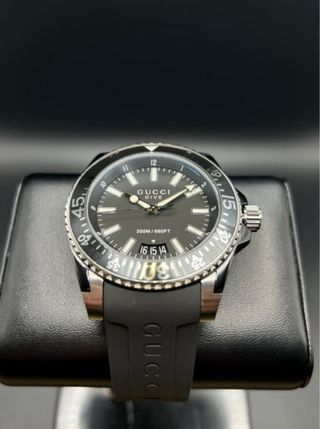 Orologio Gucci Dive nero e argento