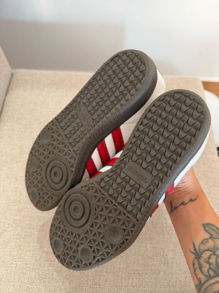 Adidas Samba Blancas y Rojas