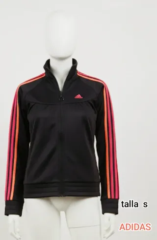Chaqueta Adidas Talla S Negra y Rosa