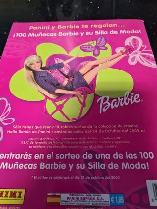 Álbum Barbie Panini Vacío