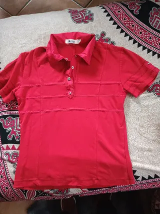 Maglia polo rossa mezza manica