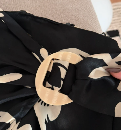 Falda midi satinada pareo