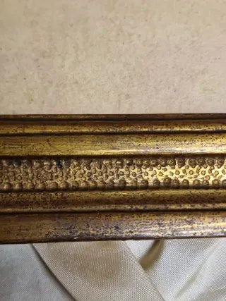 Cornice Legno Dorato Sec. XIX Luce 13x18 Cm