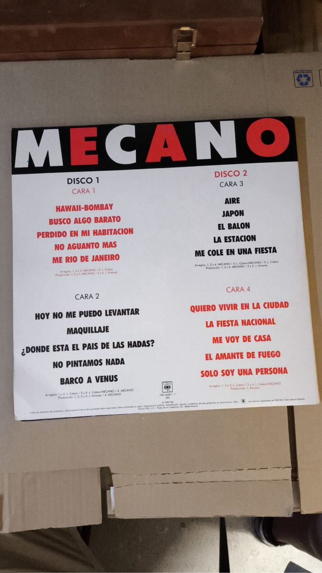 LP Mecano - 20 Grandes Canciones