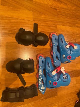 Patines infantiles ajustables + protecciones