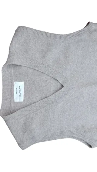 Chaleco de punto gris hombre Talla L