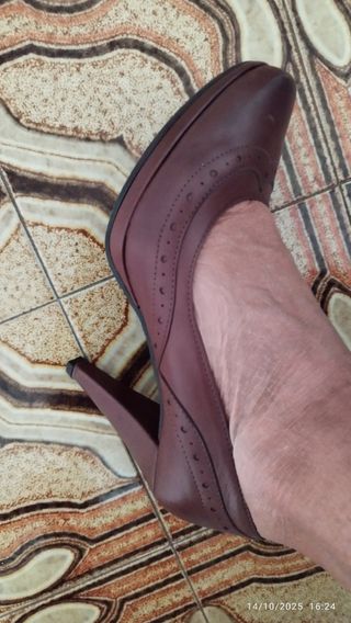 Scarpe marroni modello inglesina